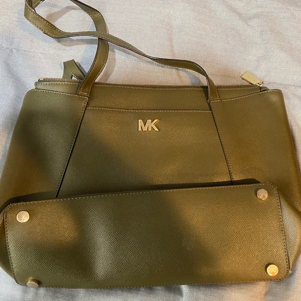 Olive Green Leather Michael Kors Bag